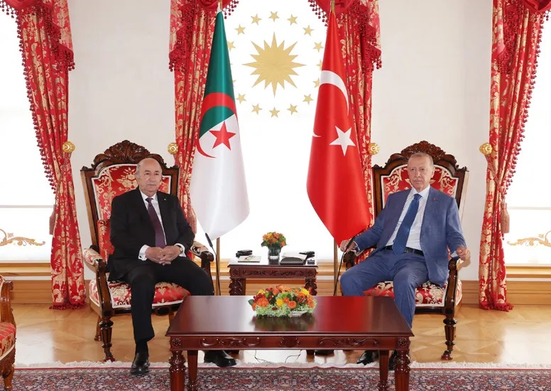 محادثات موسعة بين تبون وأردوغان